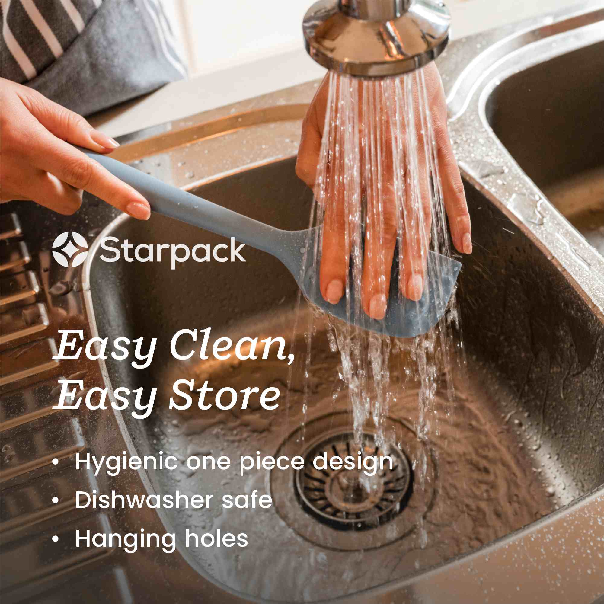 Starpack 5-piece silicone baking utensils set, including spatulas and a whisk, with heat-resistant heads and sturdy handles, perfect for all your baking needs.