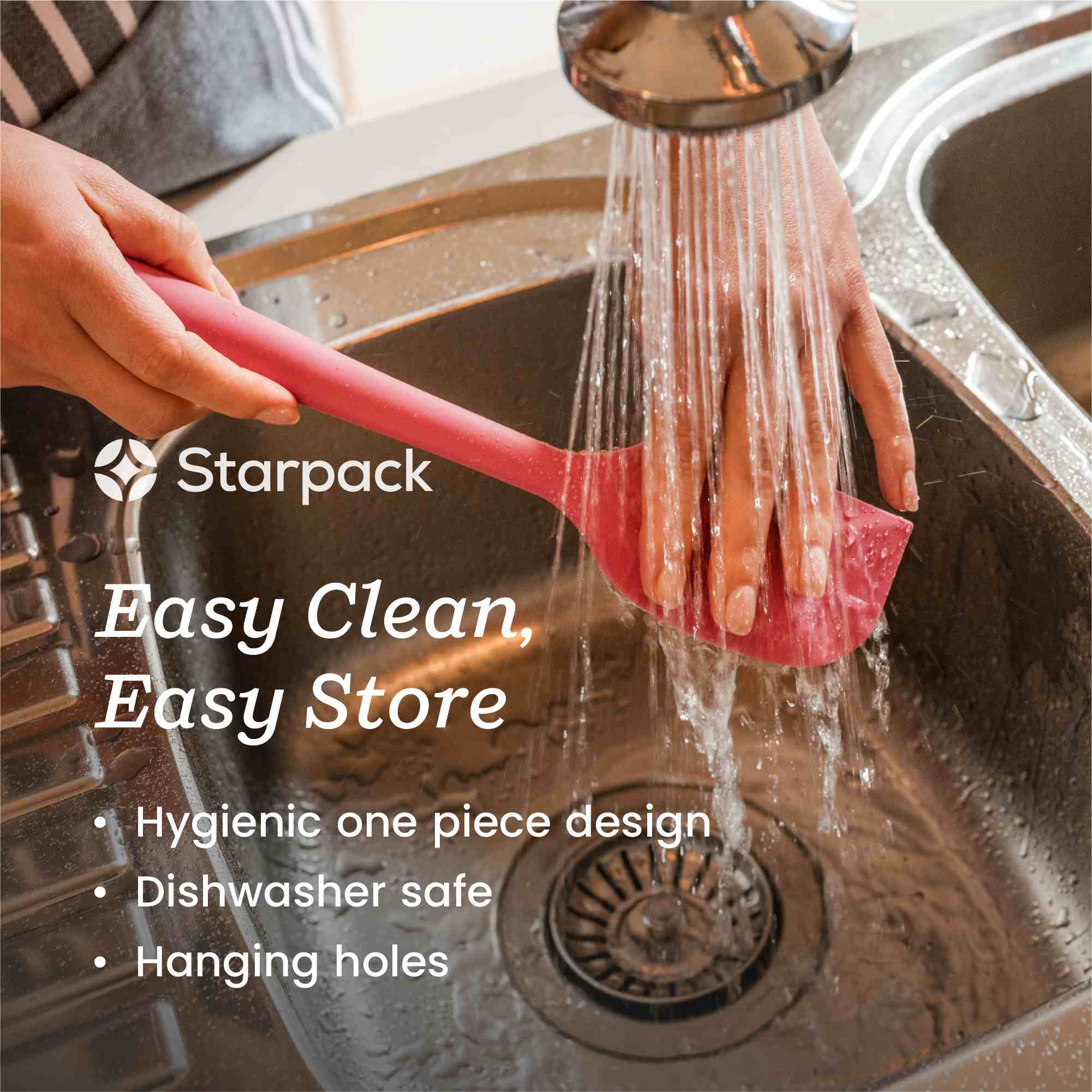 Starpack 5-piece silicone baking utensils set, including spatulas and a whisk, with heat-resistant heads and sturdy handles, perfect for all your baking needs.