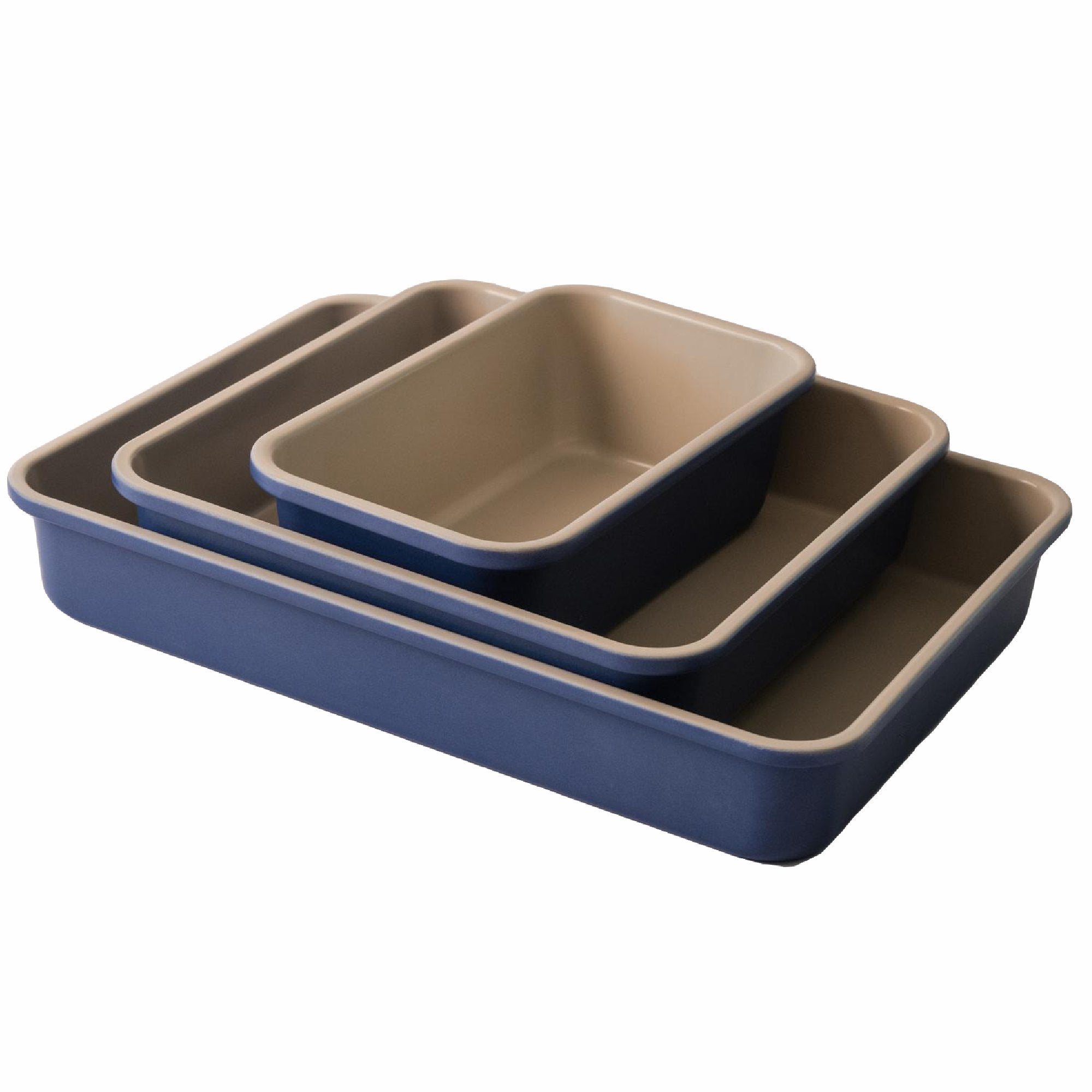 Baking Pans Set Rectangler Nonstick Loaf Pan, Brownie Pan, and