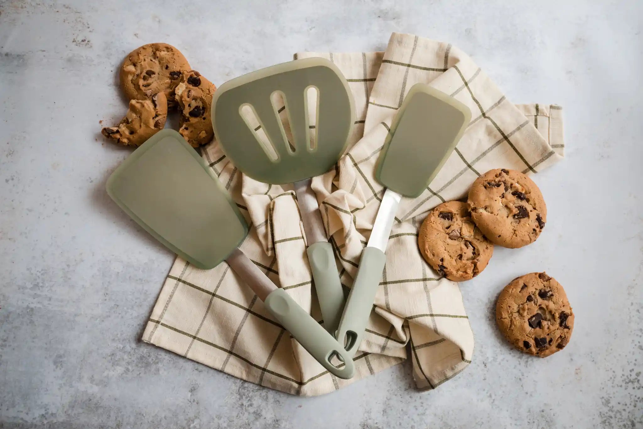 Starpack flexible turner spatula with a non-stick silicone head and ergonomic handle.