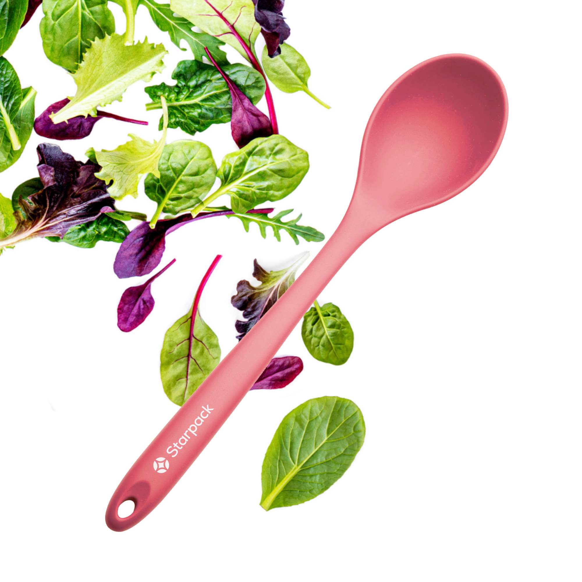 Starpack silicone serving spoon with a wide, non-stick head and a comfortable handle, ideal for serving and stirring