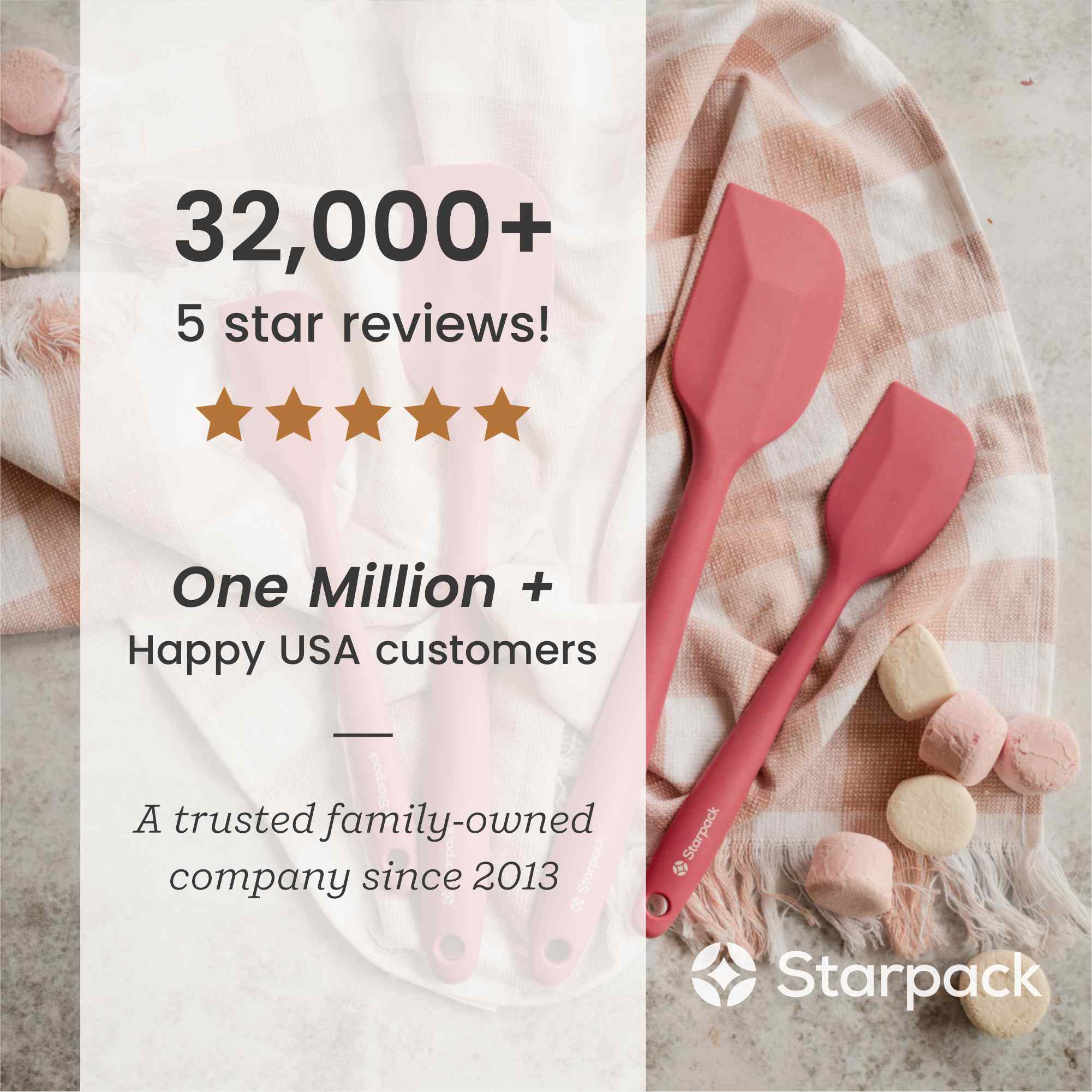 Starpack silicone spatula with a flexible, heat-resistant head and a comfortable handle, ideal for scraping and mixing.