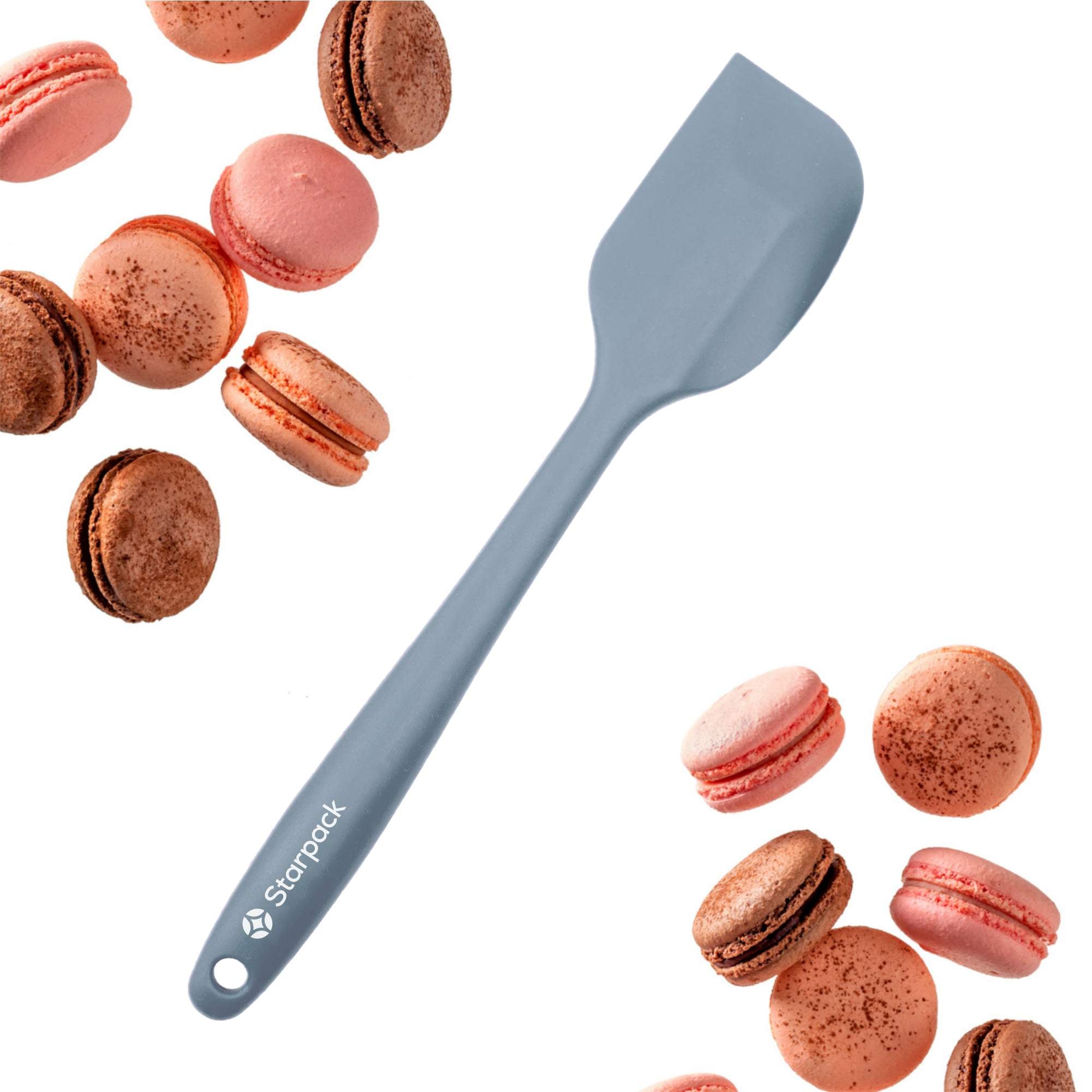 Starpack silicone spatula with a flexible, heat-resistant head and a comfortable handle, ideal for scraping and mixing.