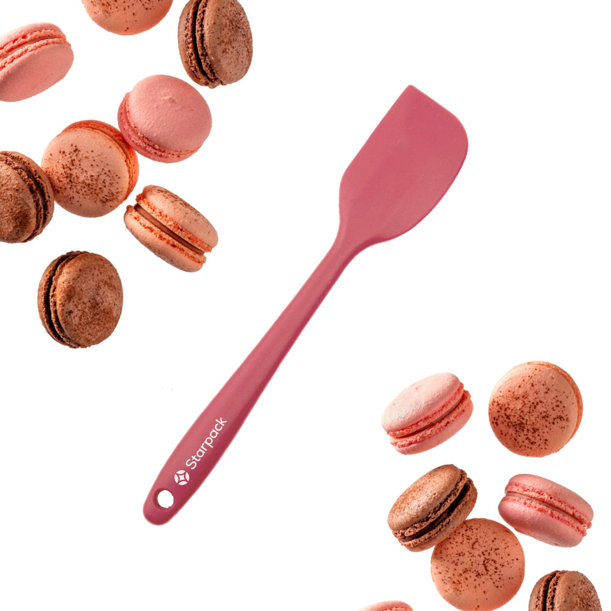 Starpack silicone spatula with a flexible, heat-resistant head and a comfortable handle, ideal for scraping and mixing.