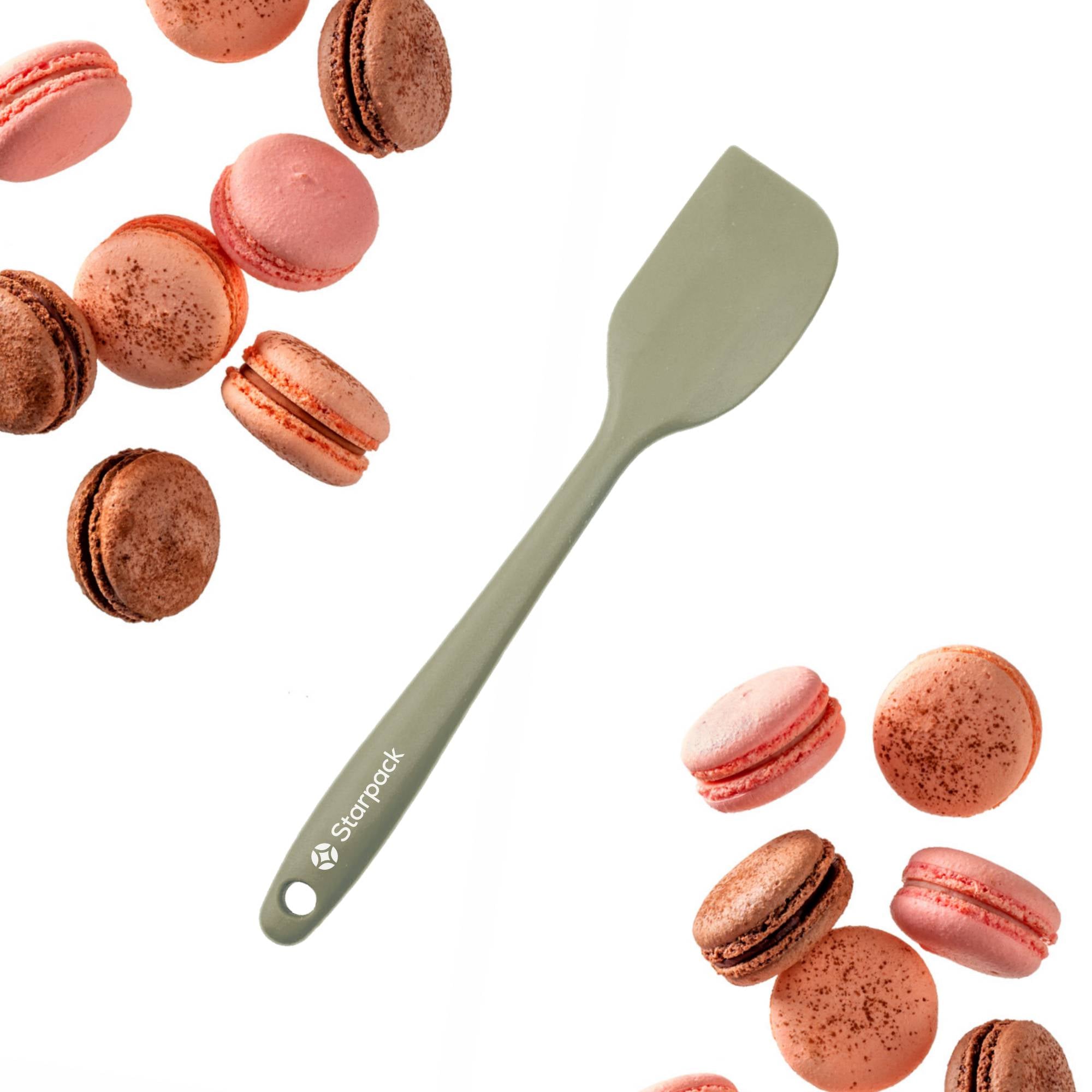 Starpack silicone spatula with a flexible, heat-resistant head and a comfortable handle, ideal for scraping and mixing.