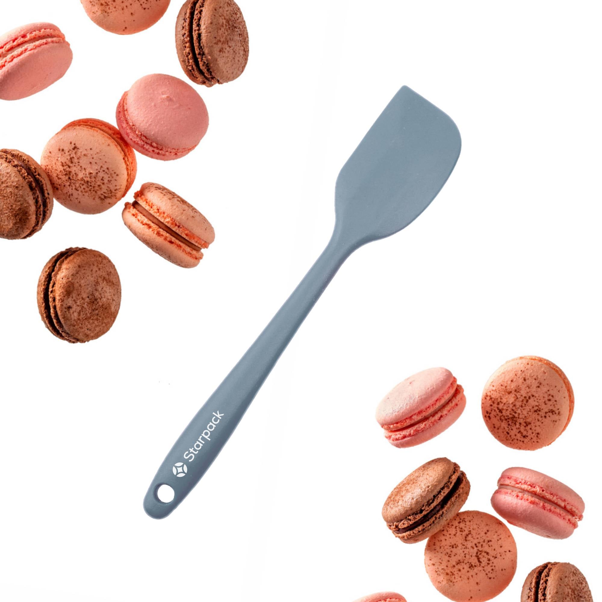 Starpack silicone spatula with a flexible, heat-resistant head and a comfortable handle, ideal for scraping and mixing.