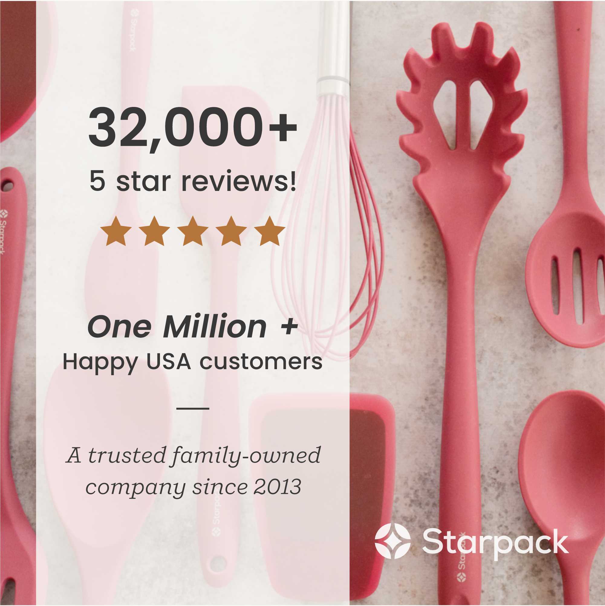 Starpack extra-large silicone spoonula with a flexible, non-stick head, combining the functions of a spoon and spatula, ideal for mixing and scooping.