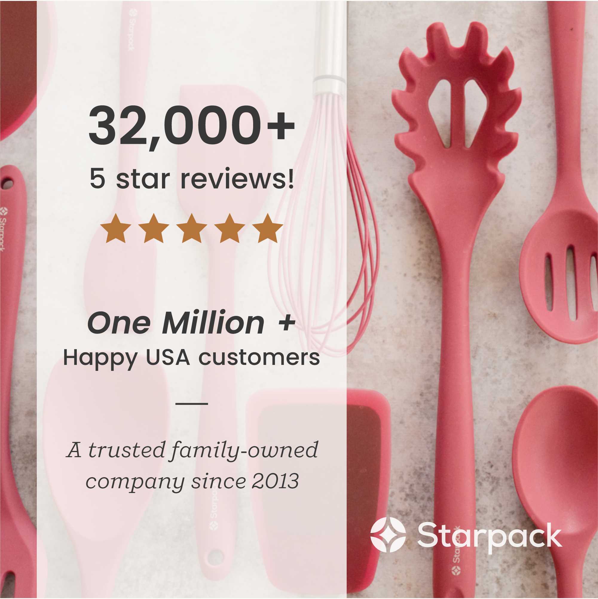 Starpack silicone turner with a heat-resistant head and a sturdy handle, designed for flipping and serving.