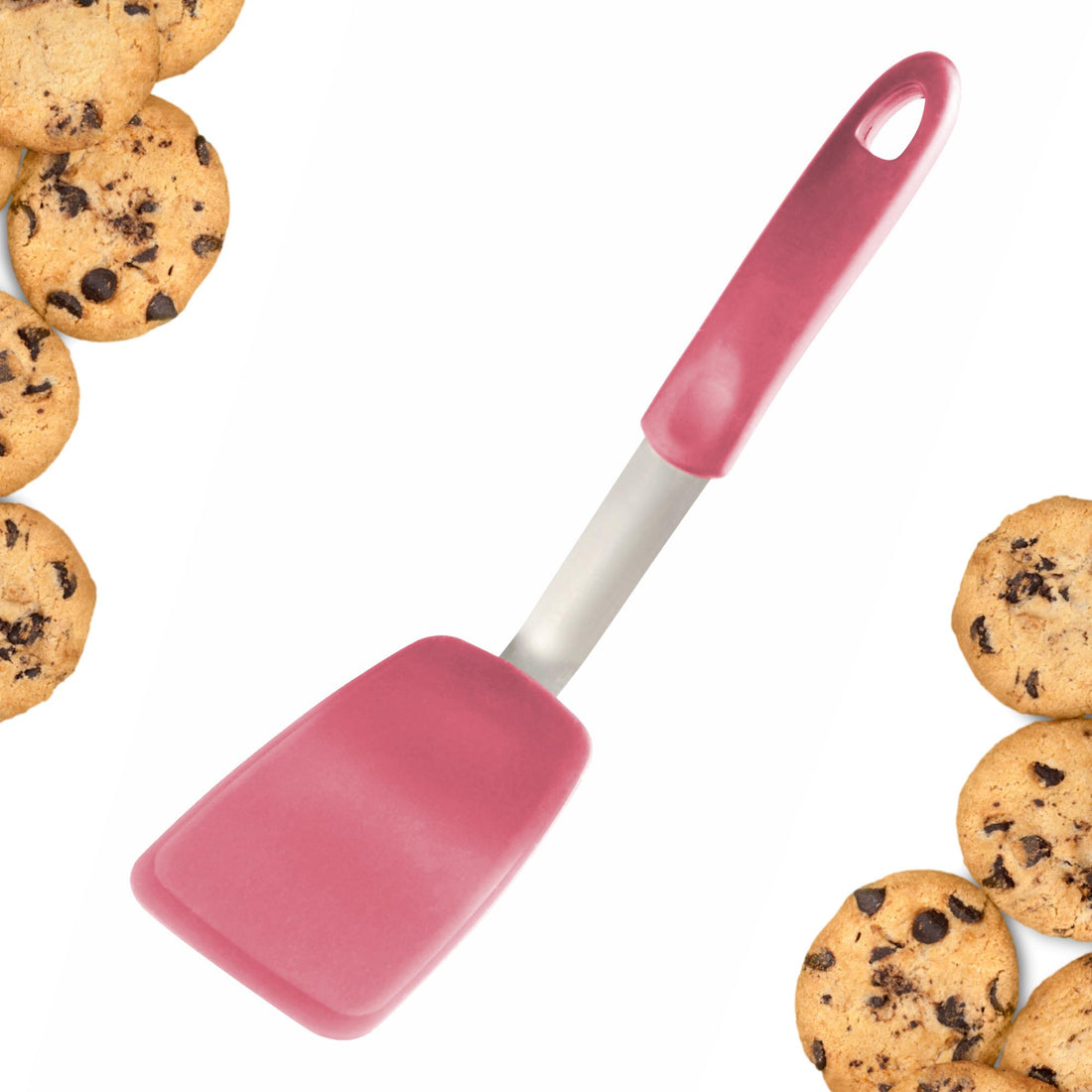 Starpack small flex turner with a flexible, heat-resistant silicone head and a sturdy handle, ideal for flipping and serving smaller portions