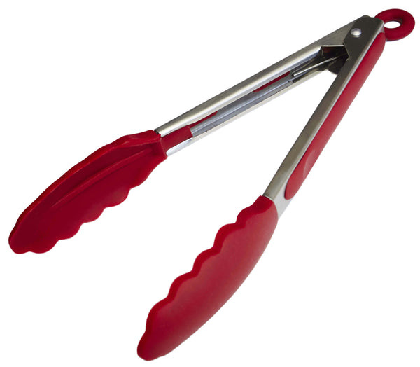 StarPack Premium Silicone Kitchen Tongs for Cooking Set (9 & 12 Cherry  Red) - Stainless Steel Tongs for Cooking w/Silicone Tips - Non-Stick &  Grill