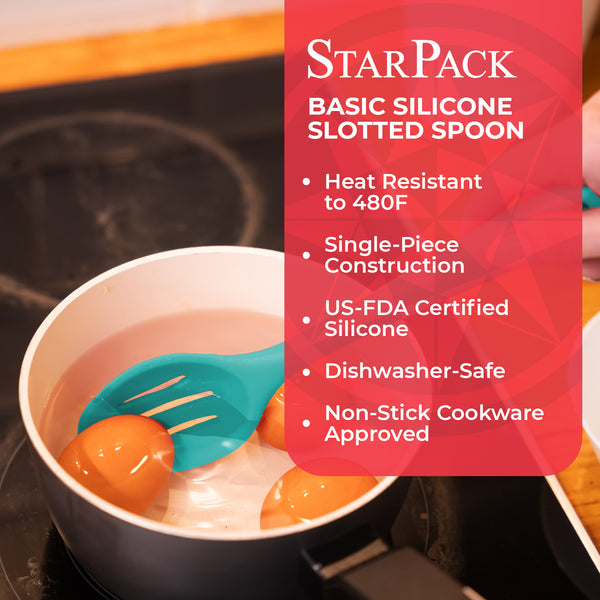 Starpack Premium Silicone Kitchen Utensils Set 5 Piece in Hygienic Solid