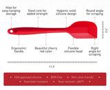 StarPack Basics Silicone Spatula (11.5"), High Heat Resistant to 480°F, Hygienic One Piece Design, Non Stick Rubber Cooking Utensil