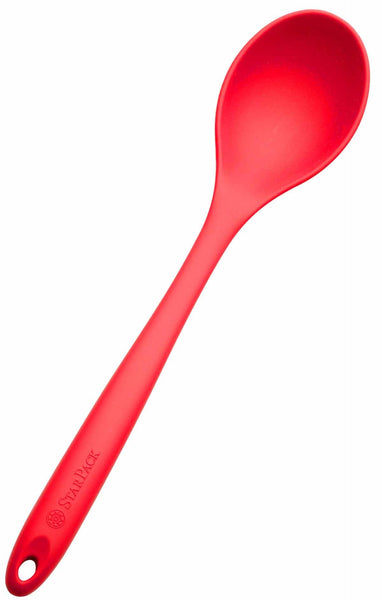 Platinum Silicone Solid Spoon | Red