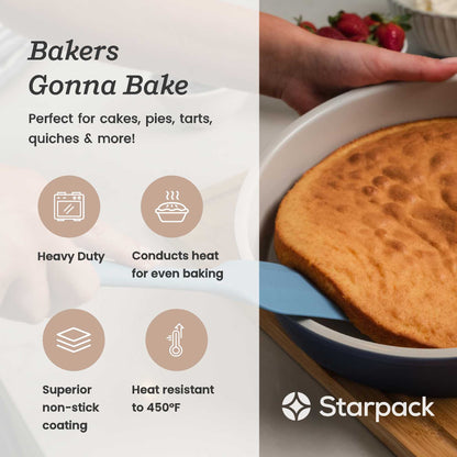 Bakers Gonna Bake - Round Cake &amp; Pie Pans Set of 2