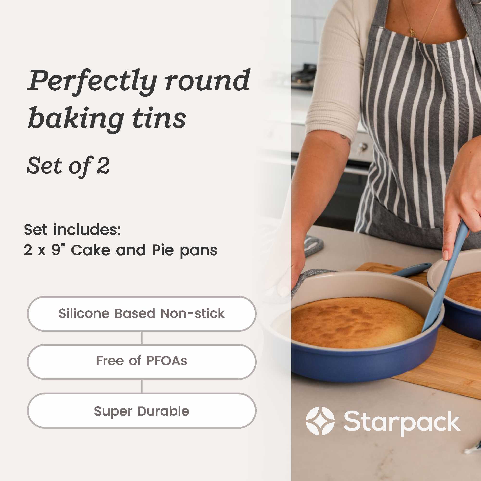 Bakers Gonna Bake - Round Cake &amp; Pie Pans Set of 2