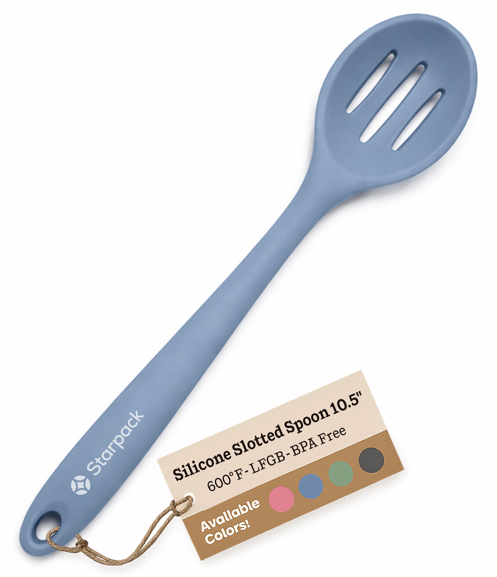 Silicone Slotted Spoon | Slotted Serving Spoon | Starpack