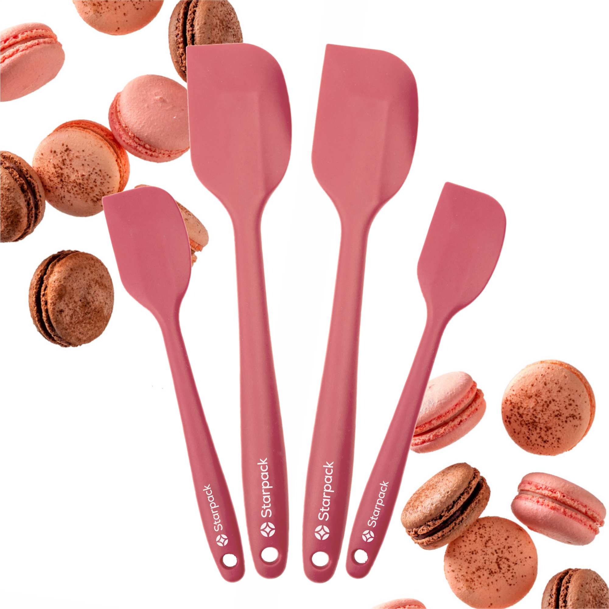 StarPack Premium Silicone Spatula Set (4-Piece) - Thumbnail 3
