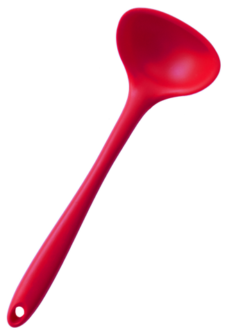 StarPack Basics Silicone Ladle Spoon, High Heat Resistant to 480°F,  Hygienic One Piece Design Cooking Utensil for Serving Soup & more