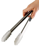 Stainless Steel Grill & Kitchen Tongs (12-Inch)