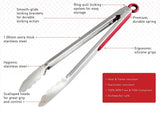 BBQ Tongs 2 Pack (12-inch & 9-inch)