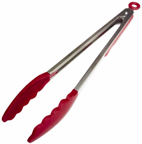 StarPack Premium Range Silicone Kitchen Tongs 12-Inch in EU LFGB Grade,  Non-Stick Friendly, Bonus 101 Cooking Tips