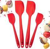 StarPack Basics Silicone Spatula Set (2 Small, 2 Large), High Heat Resistant to 480°F, Hygienic One Piece Design, Non Stick Rubber Cooking Utensil Set