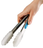 Stainless Steel Grill & Kitchen Tongs (9-Inch)