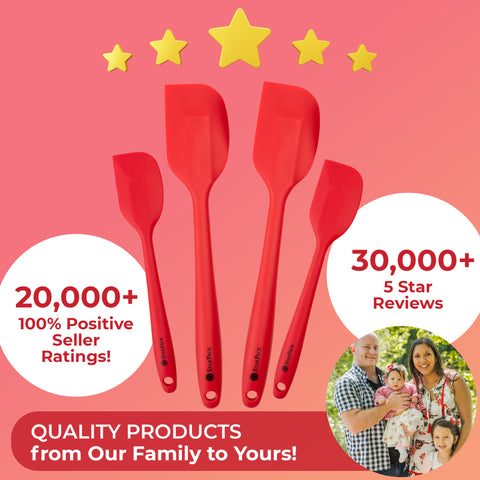 StarPack Basics Silicone Kitchen Utensils Set (5 Piece) - High Heat  Resistant to 480°F, Hygienic One Piece Design Large and Small Spatulas,  Whisk 