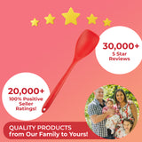 StarPack Basics Range Silicone Spoonula/Spatula Spoon in FDA Grade with Hygienic Solid Coating + Bonus 101 Cooking Tips