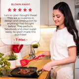 StarPack Premium Range XL Silicone Kitchen Utensil Set (6 Piece) in EU LFGB Grade with Hygienic Solid Coating + Bonus 101 Cooking Tips