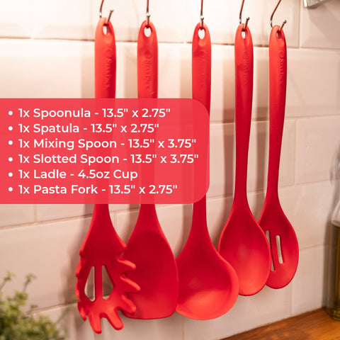 Silicone Kitchen Utensil Set XL (6 Piece) by StarPack – StarPack