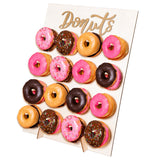 StarPack Premium Donut Wall Stand – Reusable Donut Holder to Display up to 16 Donuts, Donut Grow Up Party Decorations