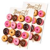 StarPack Premium Donut Wall Stand – Reusable Donut Holder to Display up to 32 Donuts, Donut Grow Up Party Decorations (Pack of 2)