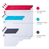 StarPack Reusable Produce Bags - Zero Waste Mesh Bags for Eco Friendly Grocery Shopping, Includes Storage Pouch