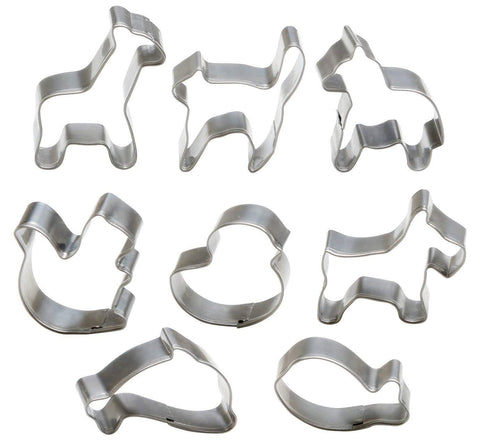 Mini Animal Cookie Cutters Set of 8