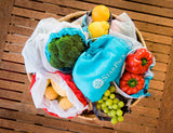 StarPack Reusable Produce Bags - Zero Waste Mesh Bags for Eco Friendly Grocery Shopping, Includes Storage Pouch